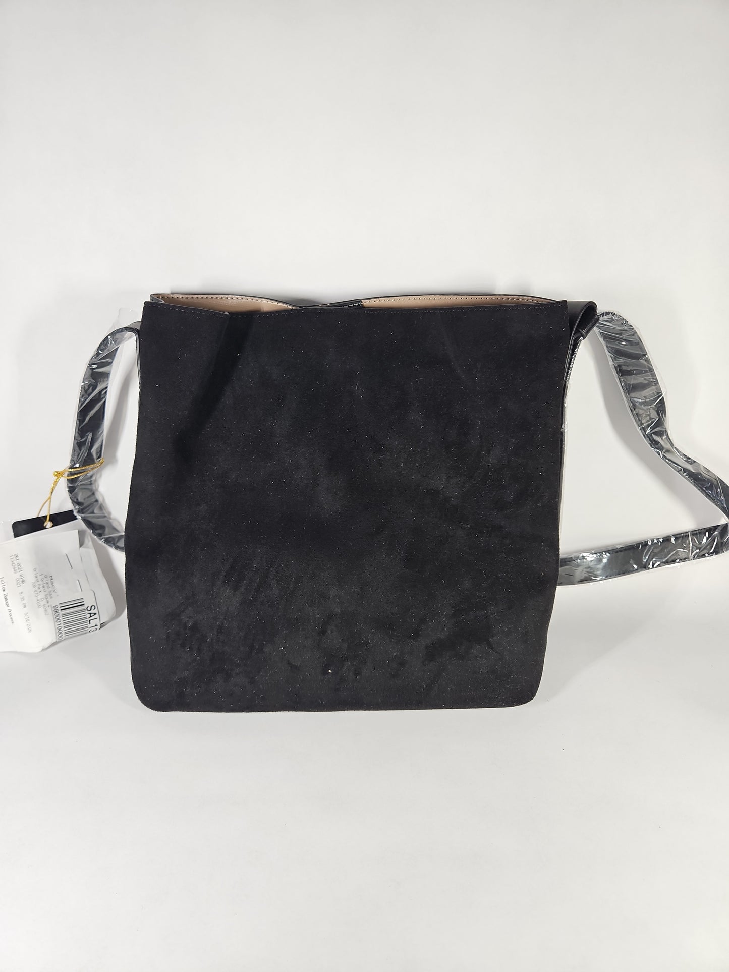 Like Dreams Midnight Quilted Suede Small Tote Bag – Black