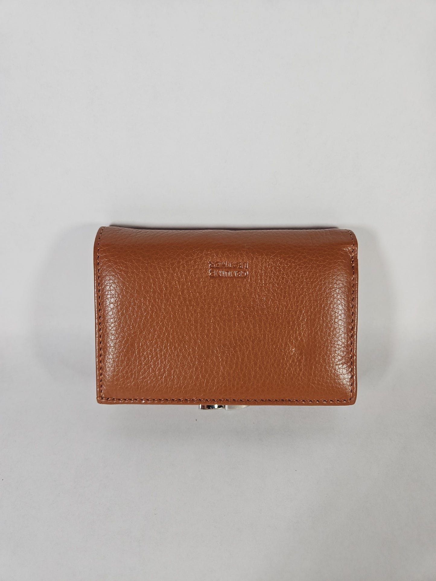 Giani Bernini Softy Indexer Wallet – Cognac/Silver