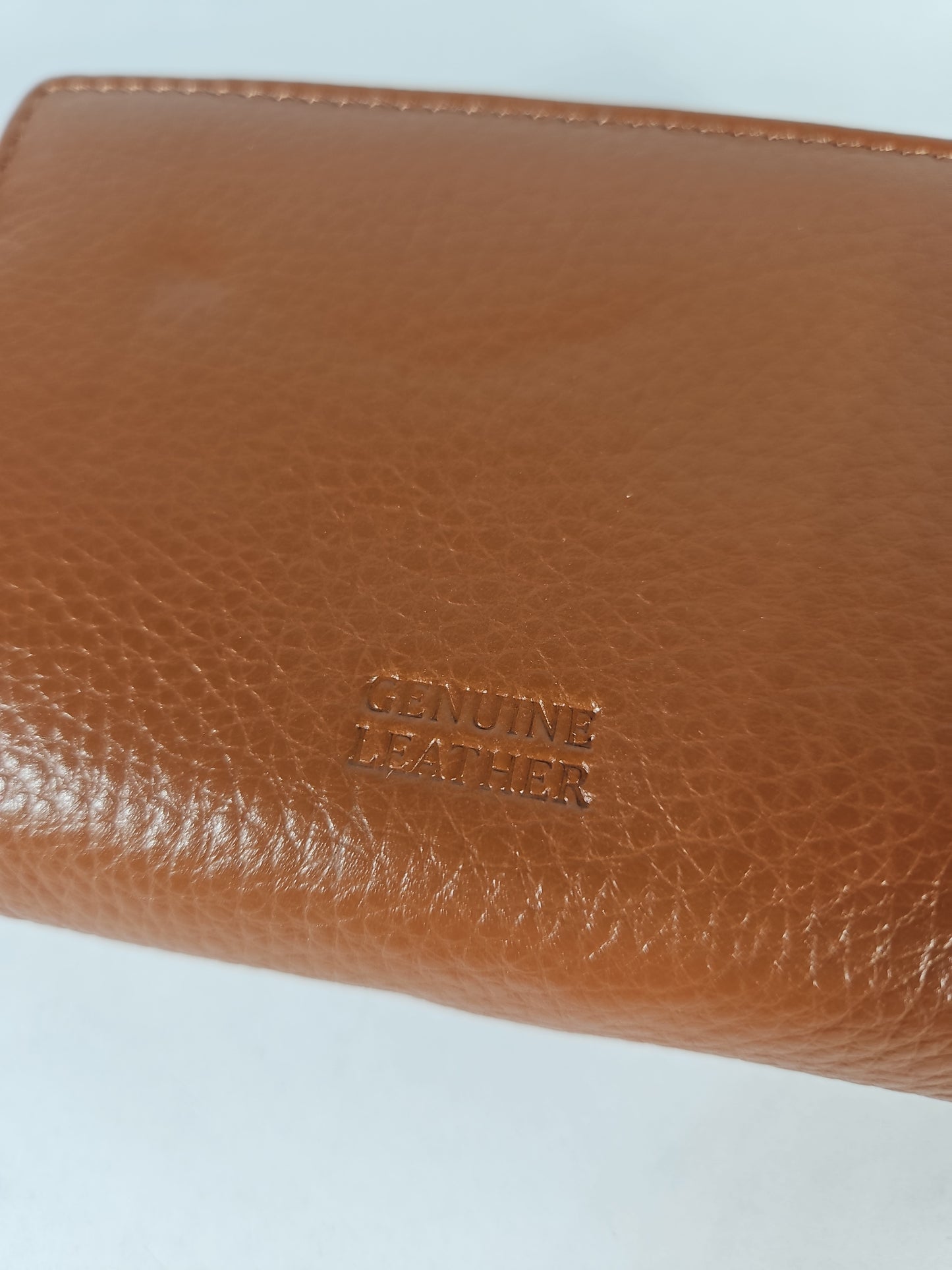 Giani Bernini Softy Indexer Wallet – Cognac/Silver