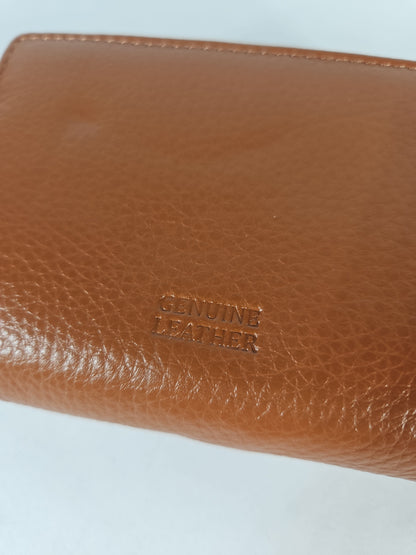 Giani Bernini Softy Indexer Wallet – Cognac/Silver