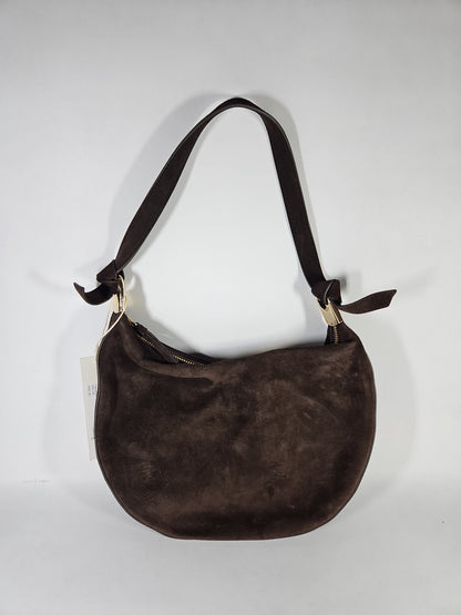 Loeffler Randall Harlow Suede Shoulder Bag – Dark Brown