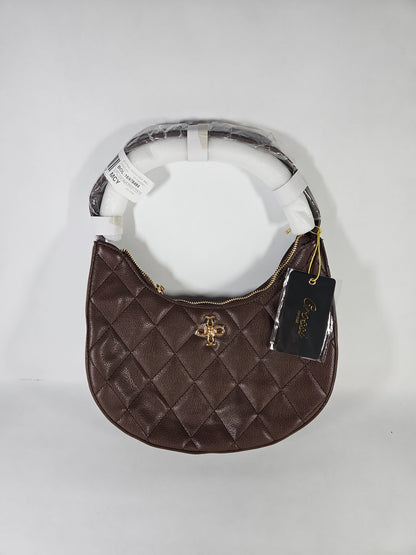 Like Dreams Astra Quilted Adjustable Shoulder Bag – Dark Brown