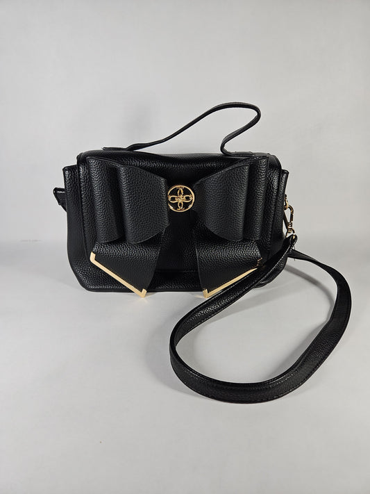 Like Dreams Jasmine Bowtie Crossbody Bag – Black