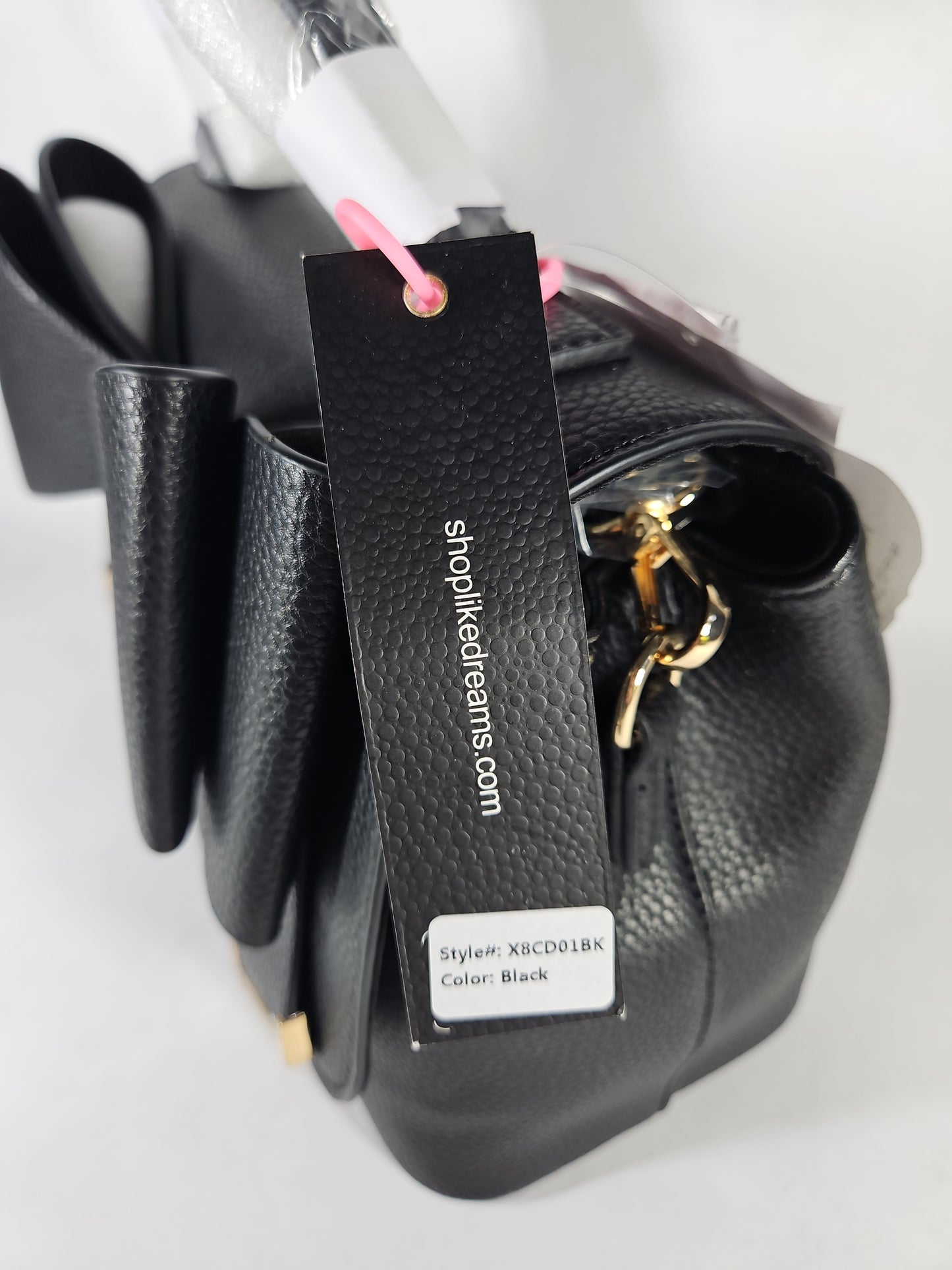 Like Dreams Jasmine Bowtie Crossbody Bag – Black