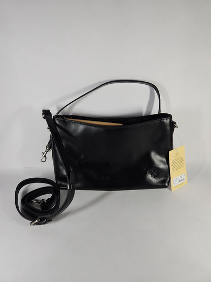 Patricia Nash Betta Medium Leather Crossbody Bag – Black