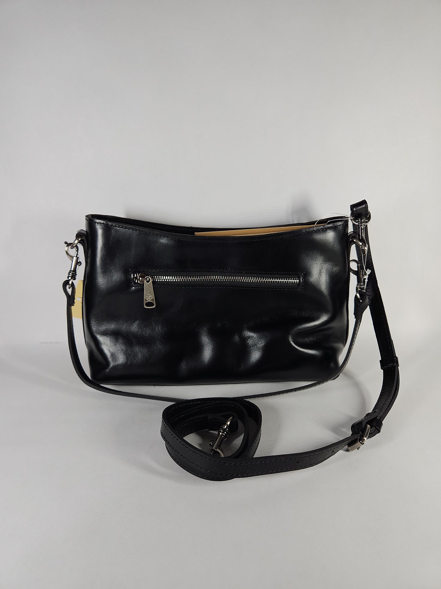 Patricia Nash Betta Medium Leather Crossbody Bag – Black