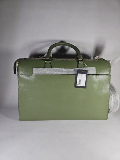 Kate Spade Morgan Laptop Bag Green Saffiano Leather Fits 16" Laptop NWT