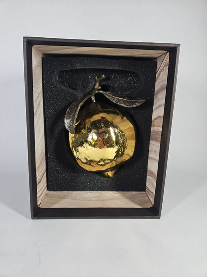 Michael Aram Pomegranate Decorative Object Gold Sculptural Brass NWT
