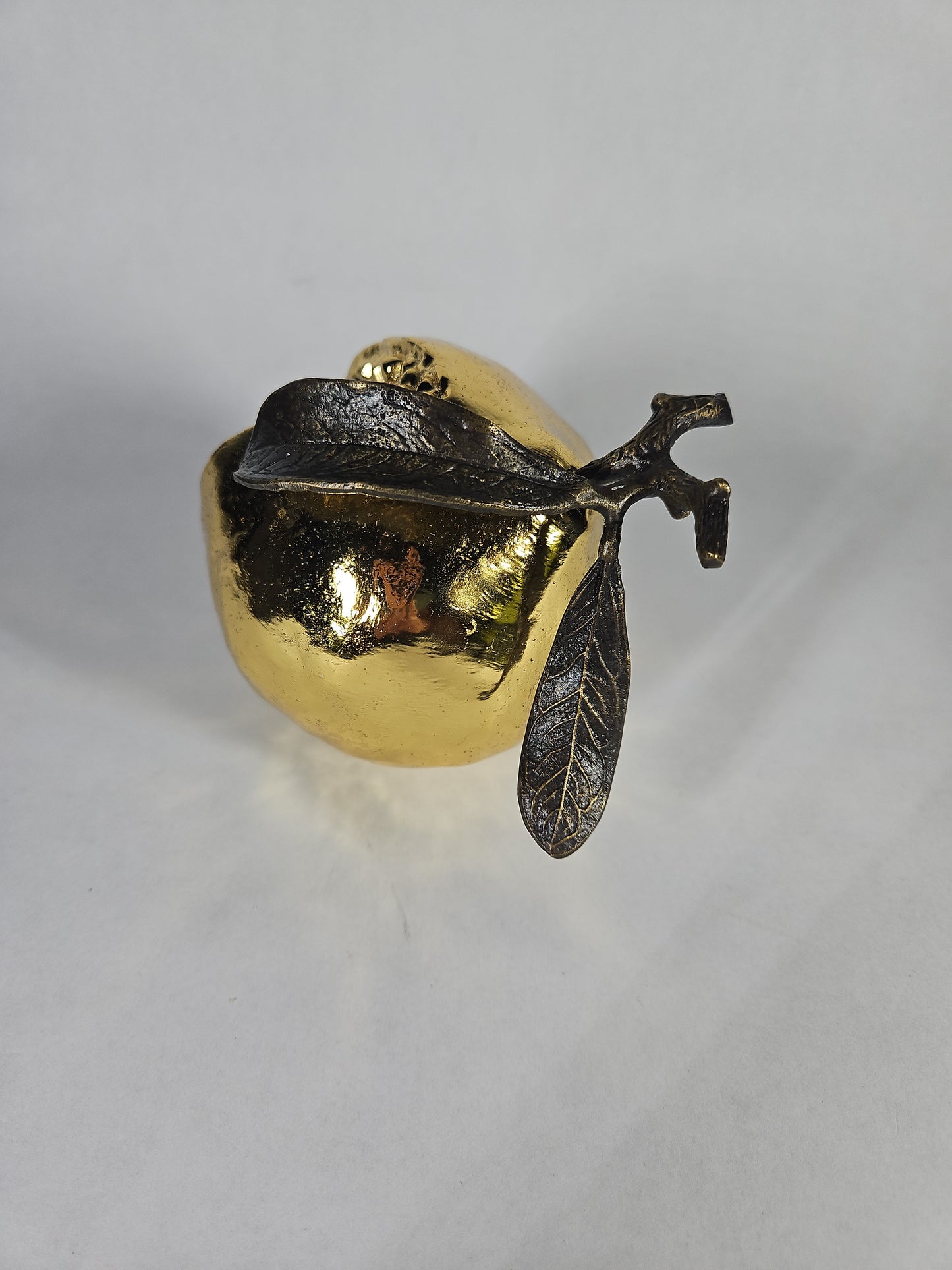 Michael Aram Pomegranate Decorative Object Gold Sculptural Brass NWT