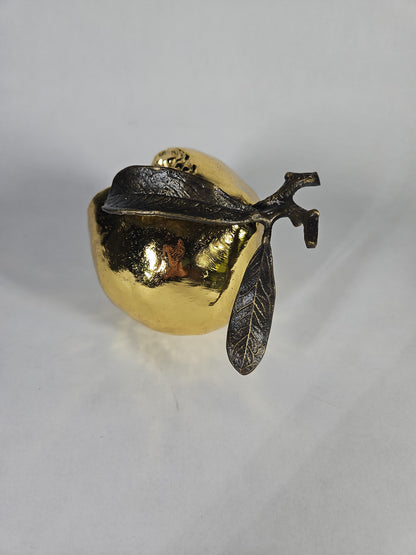 Michael Aram Pomegranate Decorative Object Gold Sculptural Brass NWT