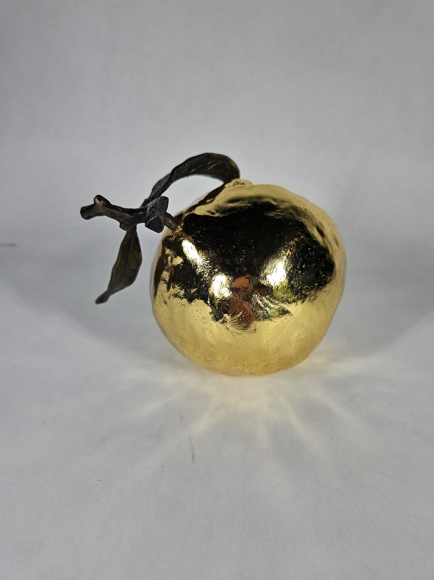 Michael Aram Pomegranate Decorative Object Gold Sculptural Brass NWT