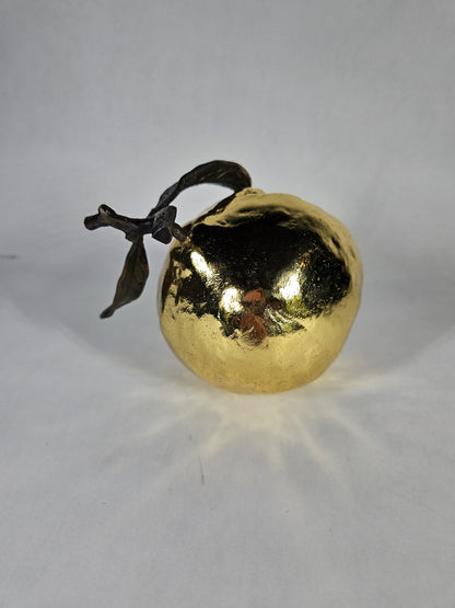Michael Aram Pomegranate Decorative Object Gold Sculptural Brass NWT
