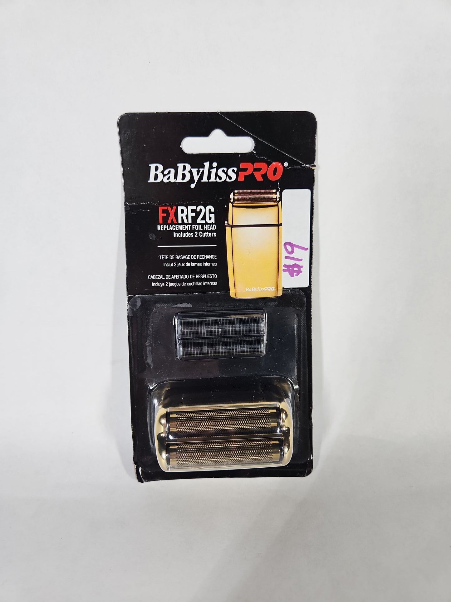 BaBylissPRO FXRF2G Replacement Foil & Cutter Gold Fits FOILFX02 FXFS2G