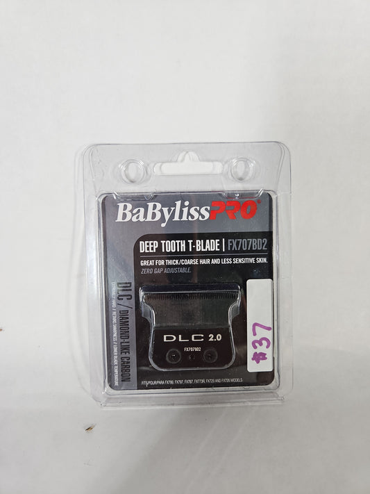 BaBylissPRO FX707BD2 DLC 2.0 Deep Tooth T-Blade Black Graphite Fits FX787