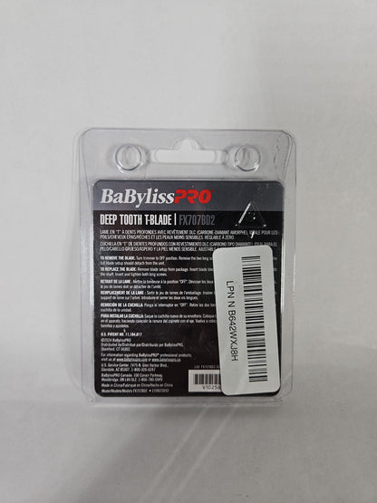 BaBylissPRO FX707BD2 DLC 2.0 Deep Tooth T-Blade Black Graphite Fits FX787