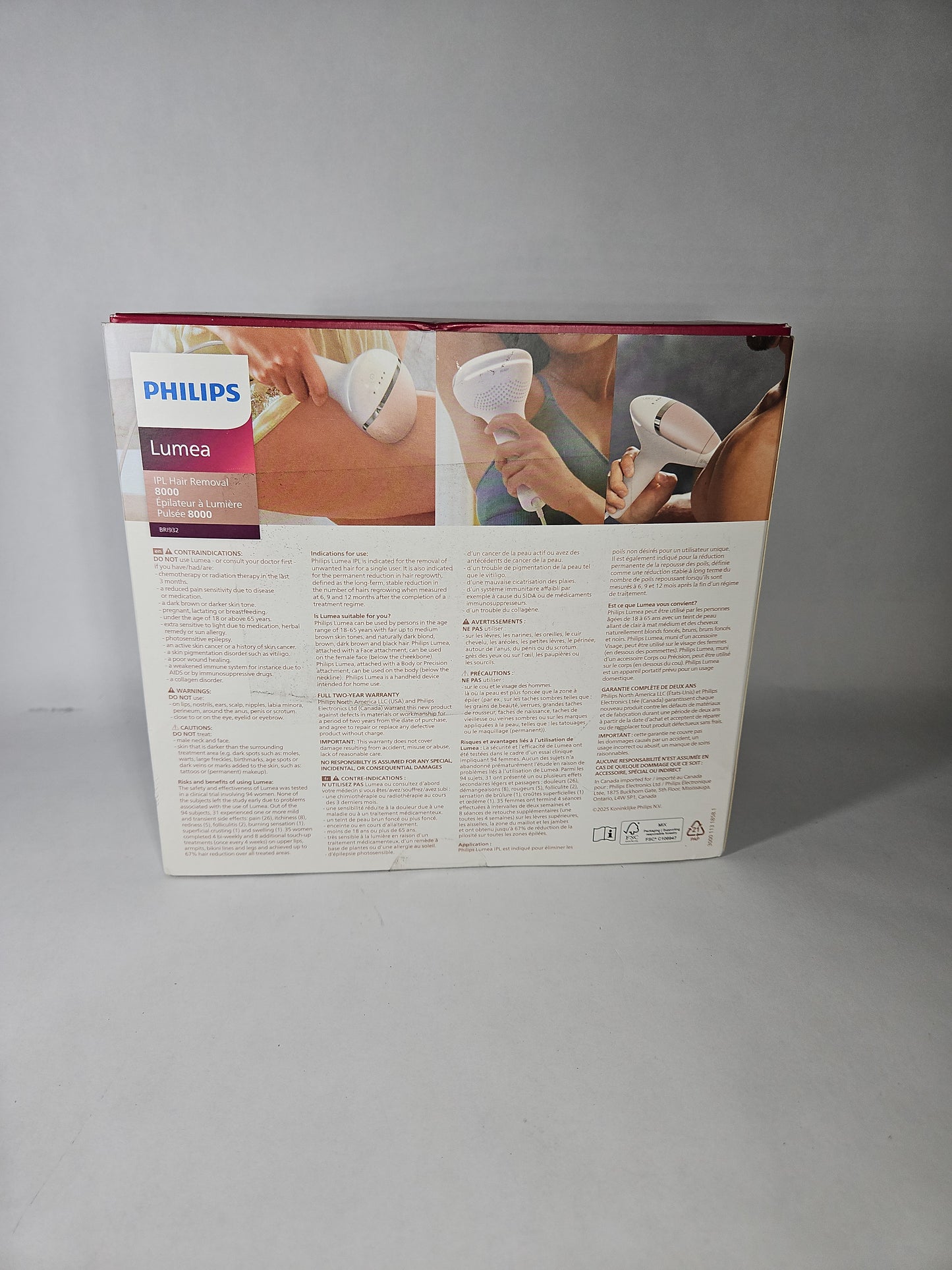 Philips Lumea 8000 Series IPL Device - Hair Removal
