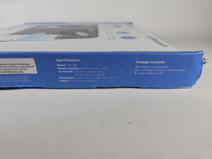 Etekcity Smart Scale for Body Weight, Body Fat &amp; BMI – Model ESF-551