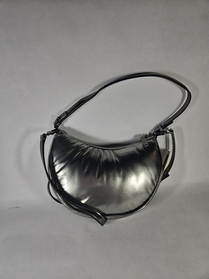 Michael Kors Kyla Small Puffy Metallic Convertible Pochette - Gunmetal