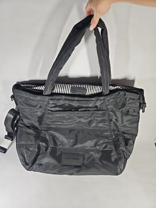 Alexis Bendel Large Nylon Weekender Tote Bag – Black