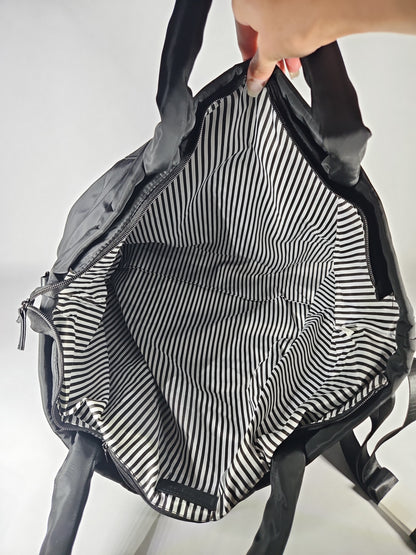 Alexis Bendel Large Nylon Weekender Tote Bag – Black