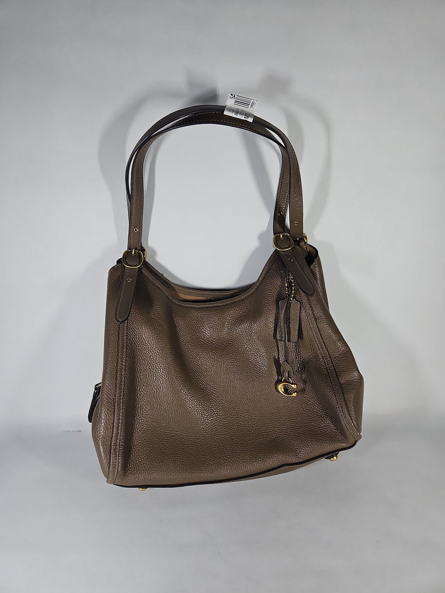 Coach Bella Medium Leather Shoulder Bag – Dark Stone