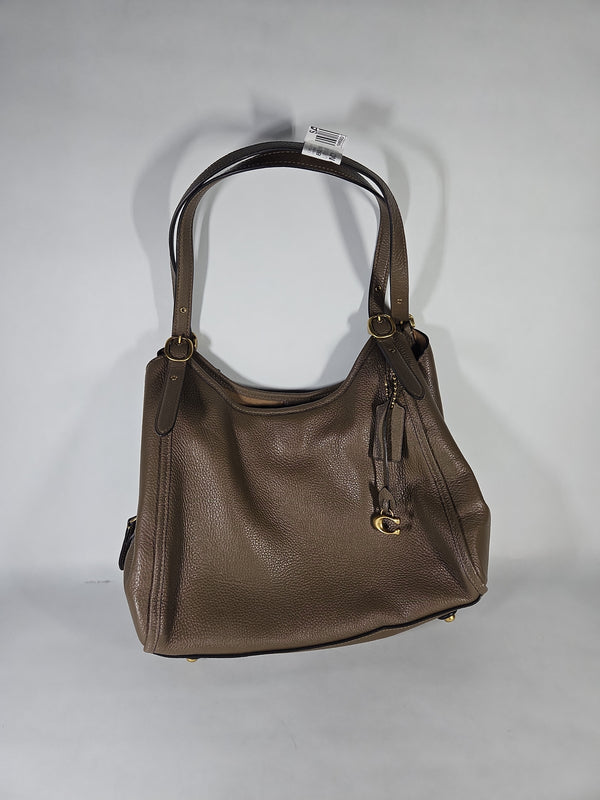Coach Bella Medium Leather Shoulder Bag – Dark Stone