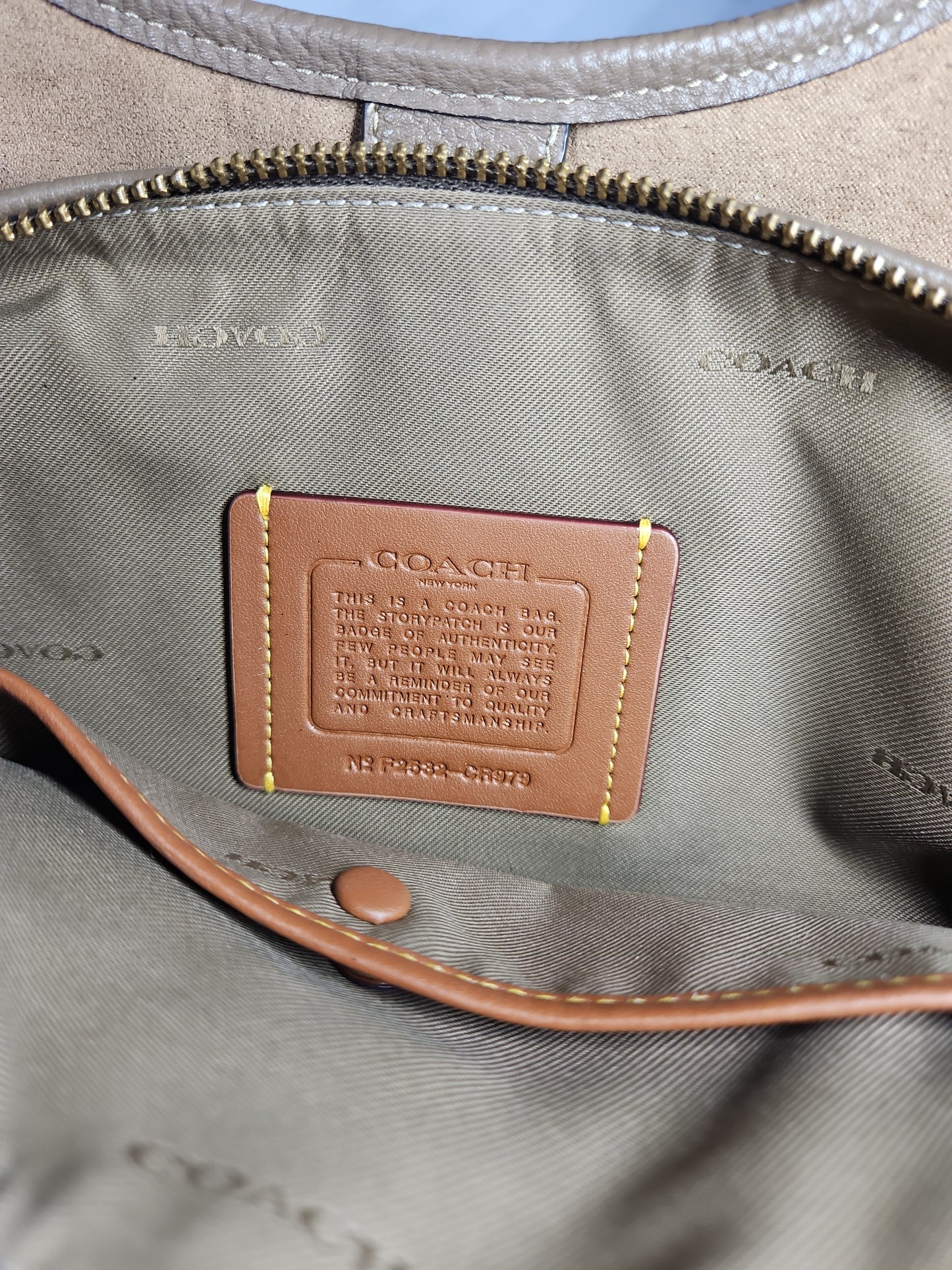 Coach Bella Medium Leather Shoulder Bag – Dark Stone