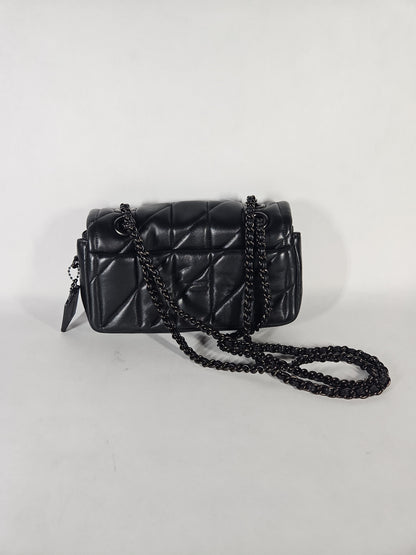 Coach Tabby Shoulder Bag 20 With Pillow Quilting – Smooth Leather/Pewter/Black