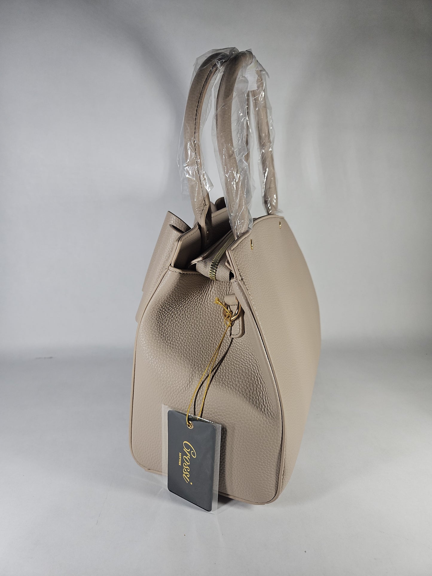 Crossi Grace Bowtie Top Handle Satchel – Ivory