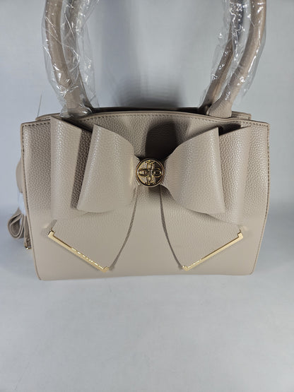Crossi Grace Bowtie Top Handle Satchel – Ivory
