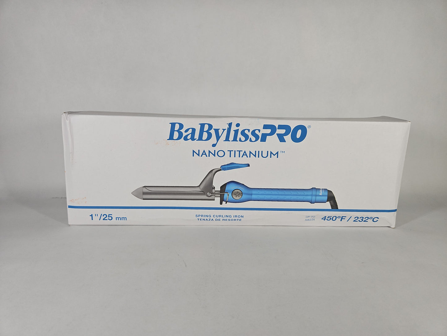 BaBylissPRO Nano Titanium 1" Spring Curling Iron
