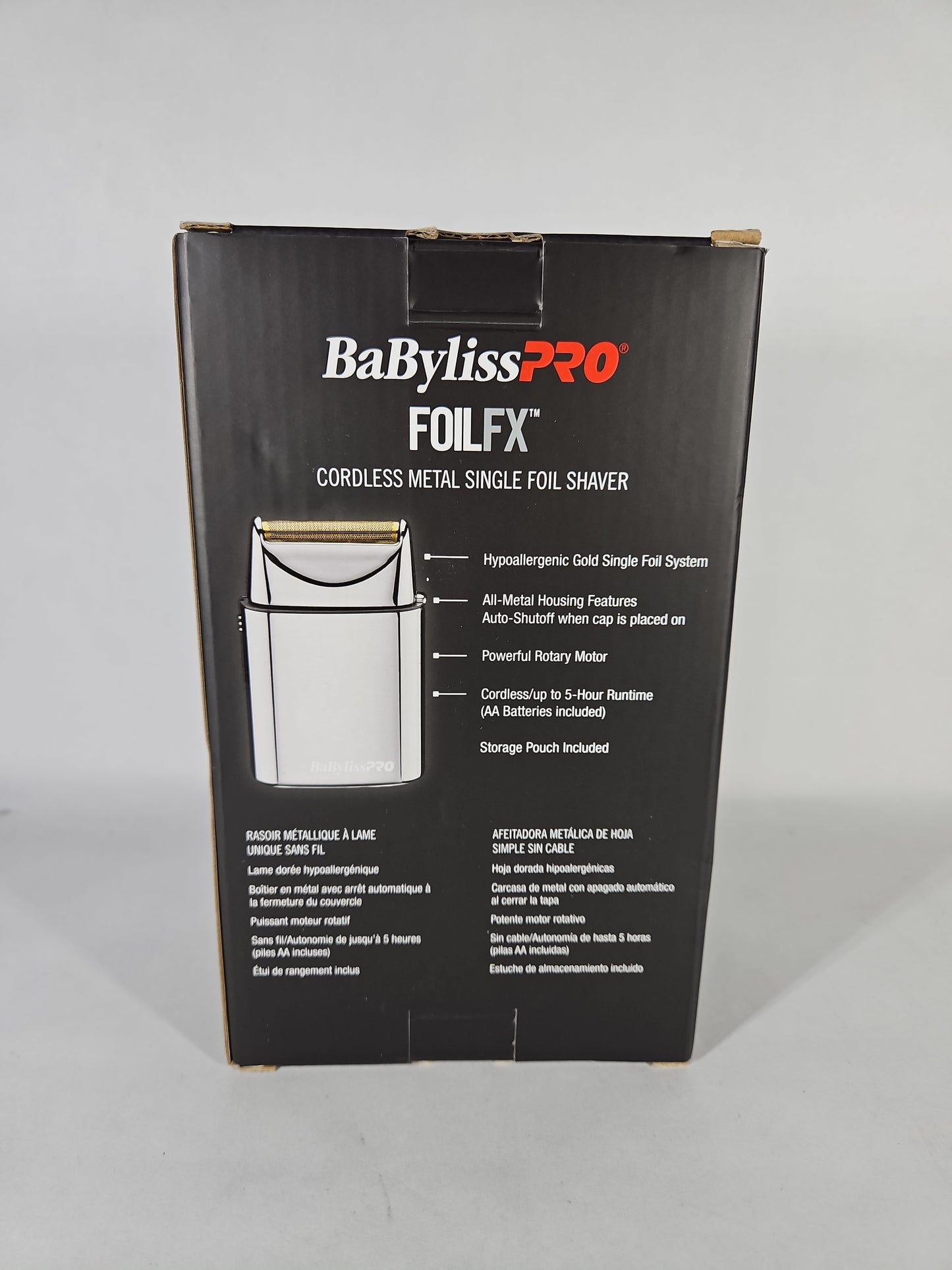 BaBylissPRO FOILFX01 Cordless Metal Single Foil Shaver - USED