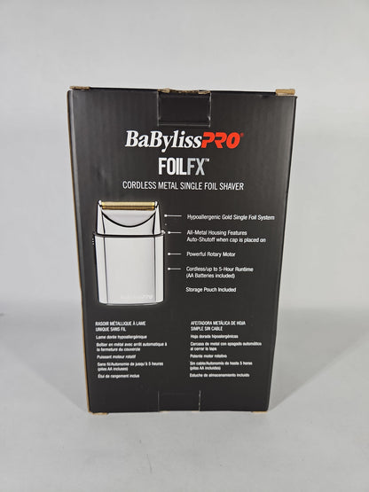 BaBylissPRO FOILFX01 Cordless Metal Single Foil Shaver - USED