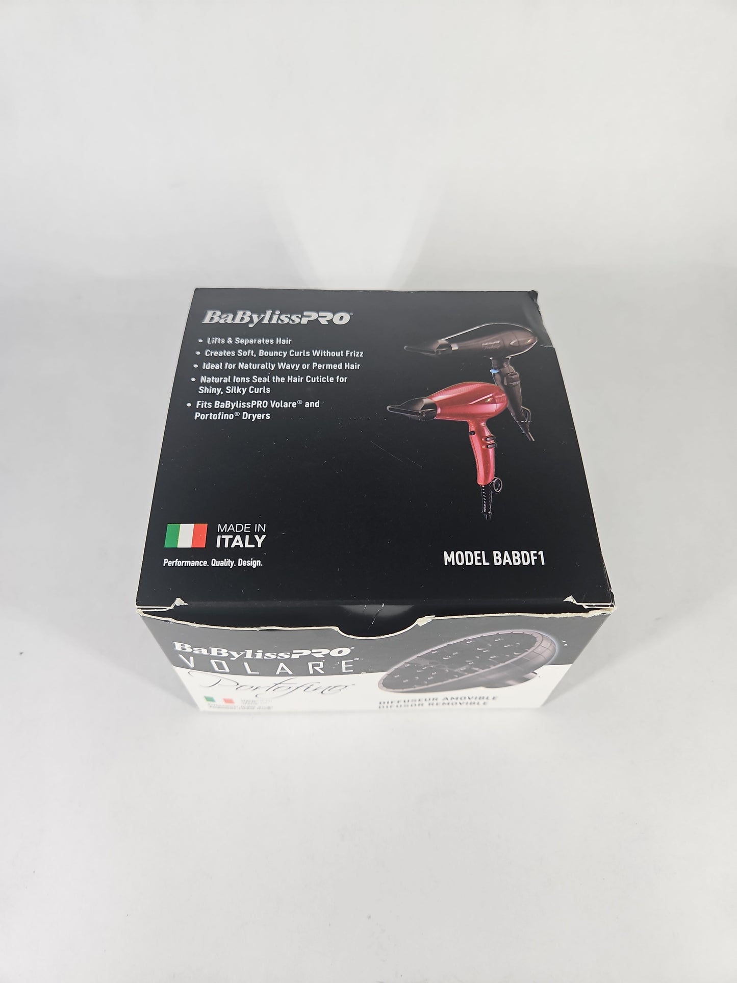 BaBylissPRO Slide-On Diffuser Attachment for Hair Dryer – Black