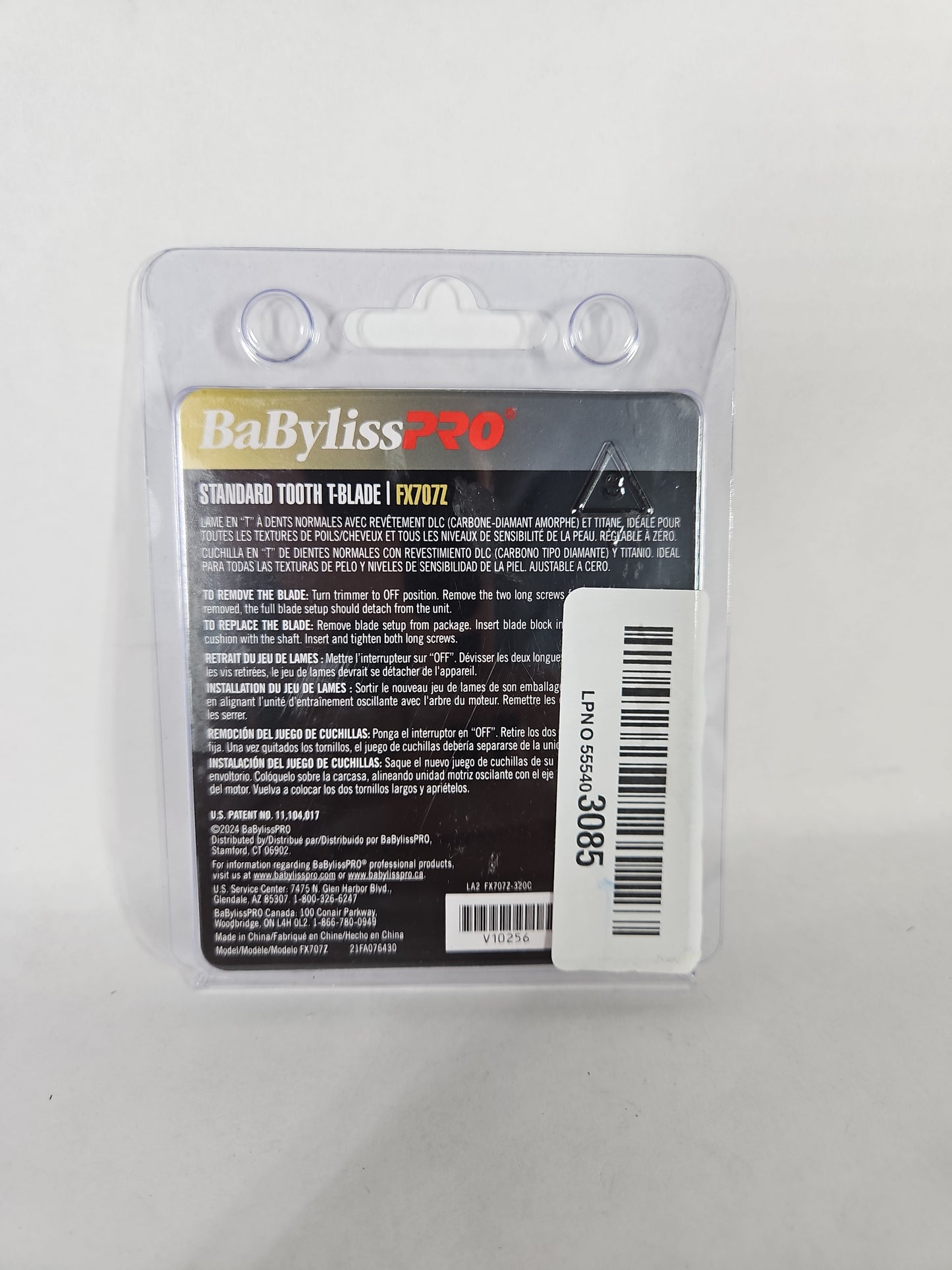 BaBylissPRO GoldFX Titanium Trimmer Blade – FX707Z - USED