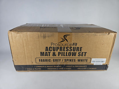 PROSOURCEFIT Acupressure Mat and Pillow Set – Grey