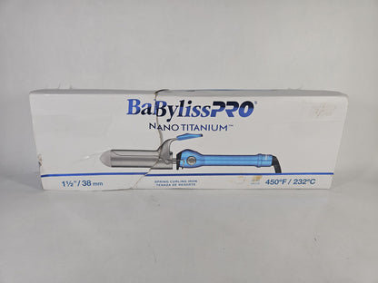BaBylissPRO Nano Titanium 1½" Spring Curling Iron - USED
