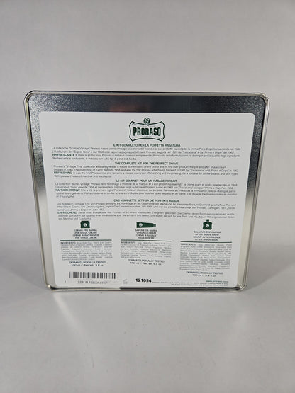 Proraso Vintage Gino Tin Shaving Kit