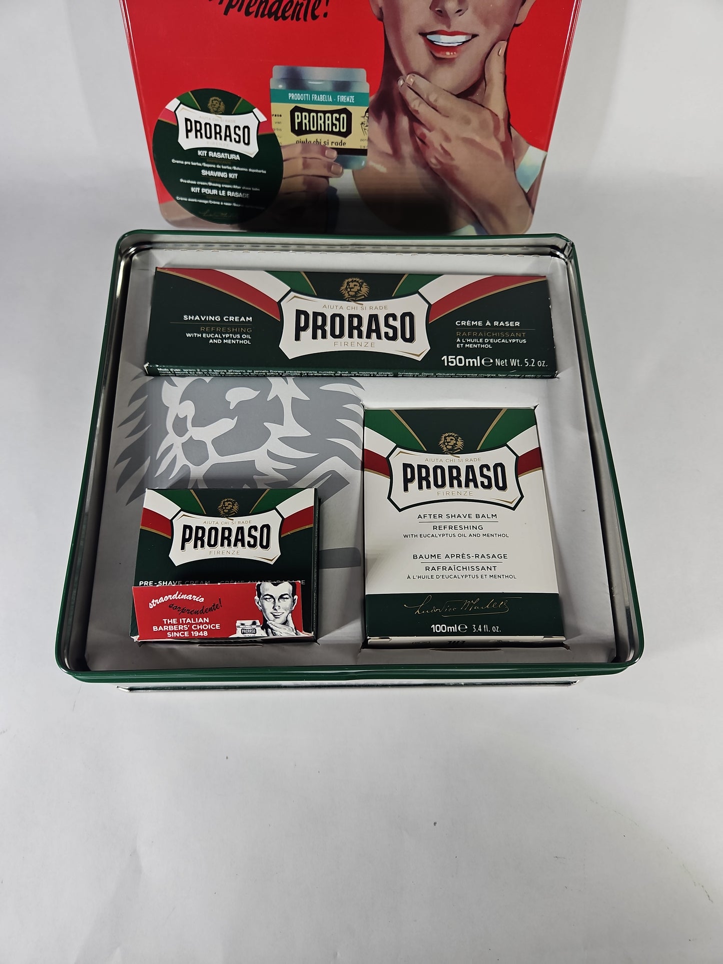 Proraso Vintage Gino Tin Shaving Kit