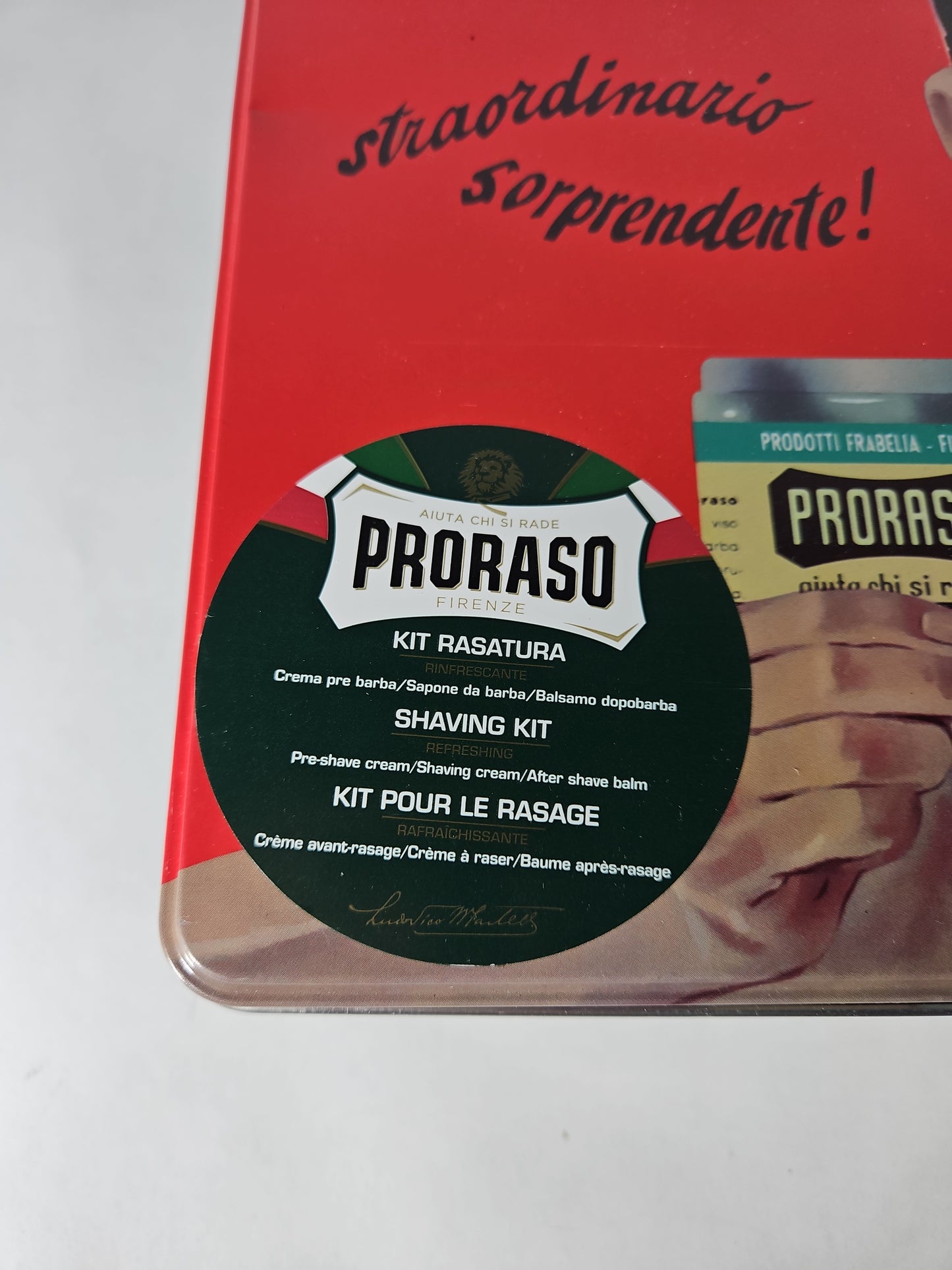 Proraso Vintage Gino Tin Shaving Kit