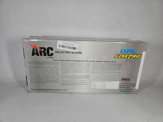 Magid A.R.C. Class 0 Electrical Insulating Gloves – Black, Size 8.5
