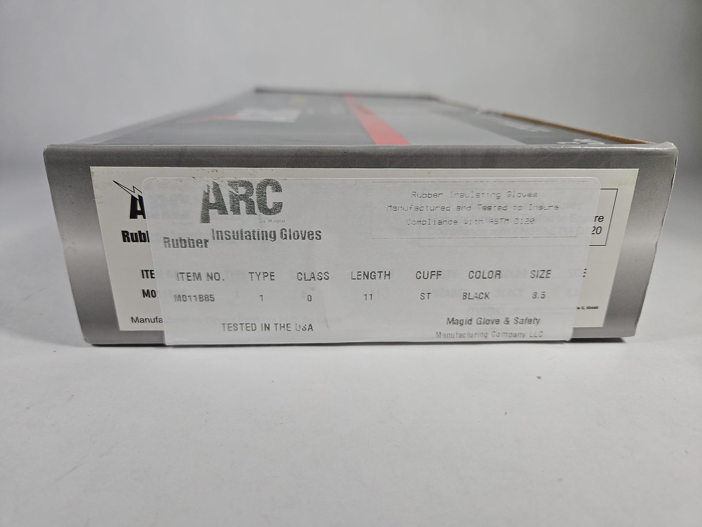 Magid A.R.C. Class 0 Electrical Insulating Gloves – Black, Size 8.5