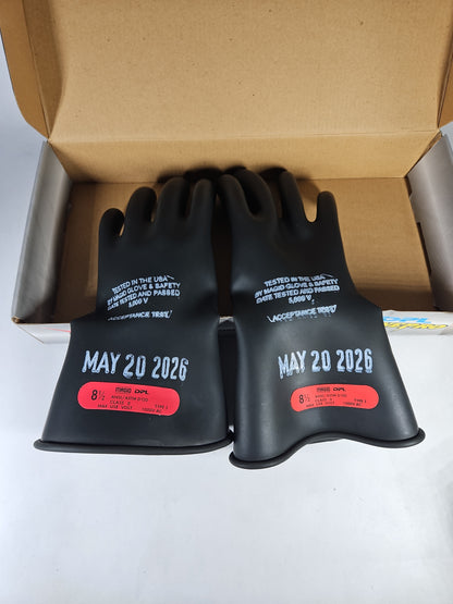 Magid A.R.C. Class 0 Electrical Insulating Gloves – Black, Size 8.5