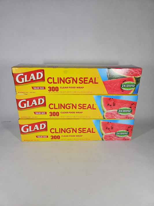 Glad Cling ’N Seal Value Size 3-Pack