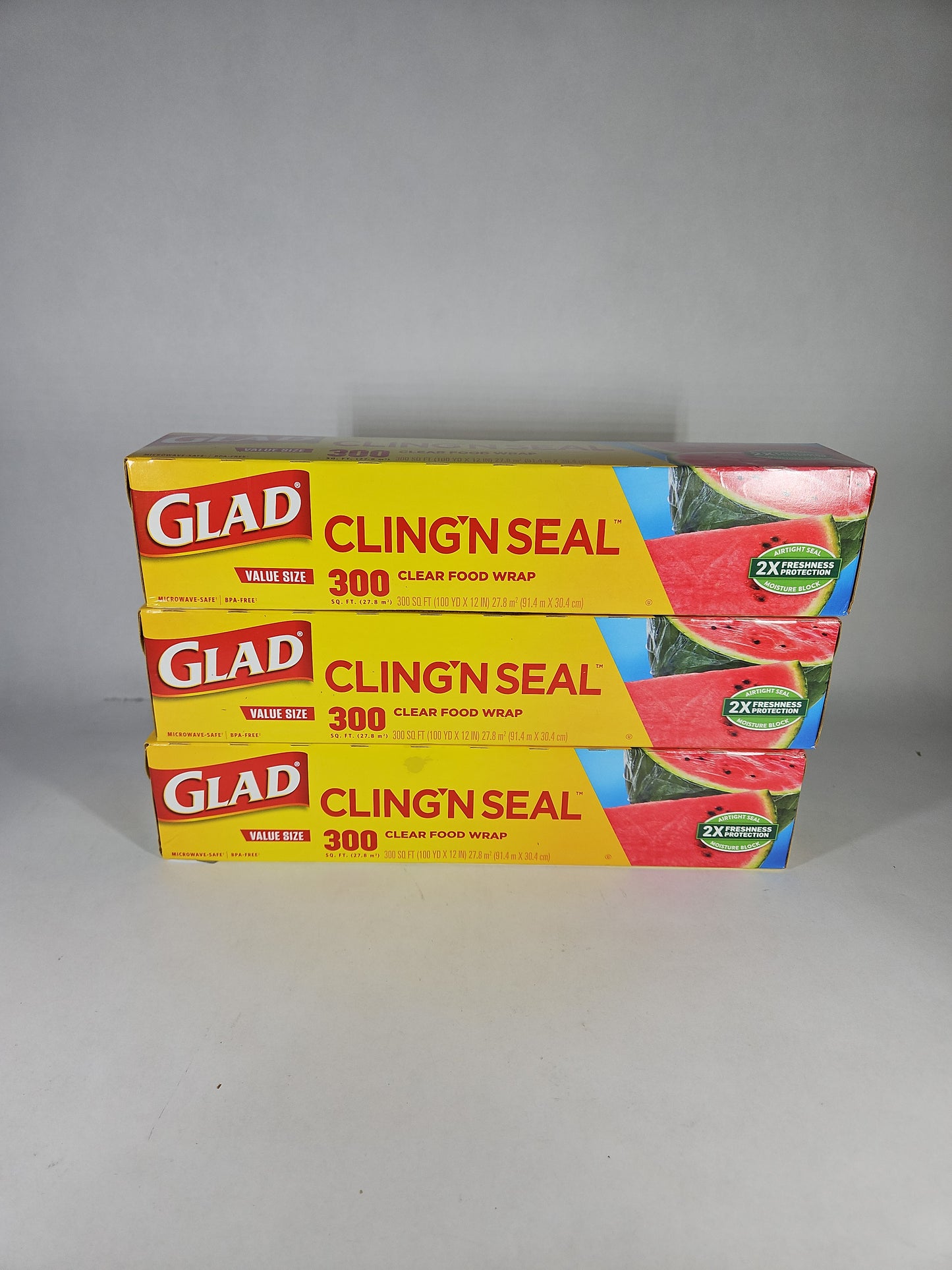 Glad Cling ’N Seal Value Size 3-Pack
