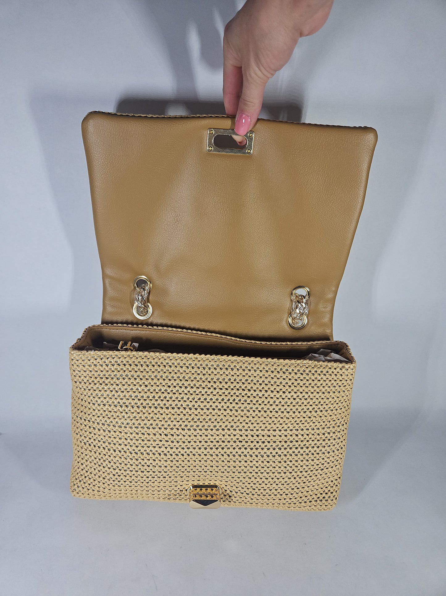 I.N.C. International Concepts Ajae Flap Straw Crossbody
