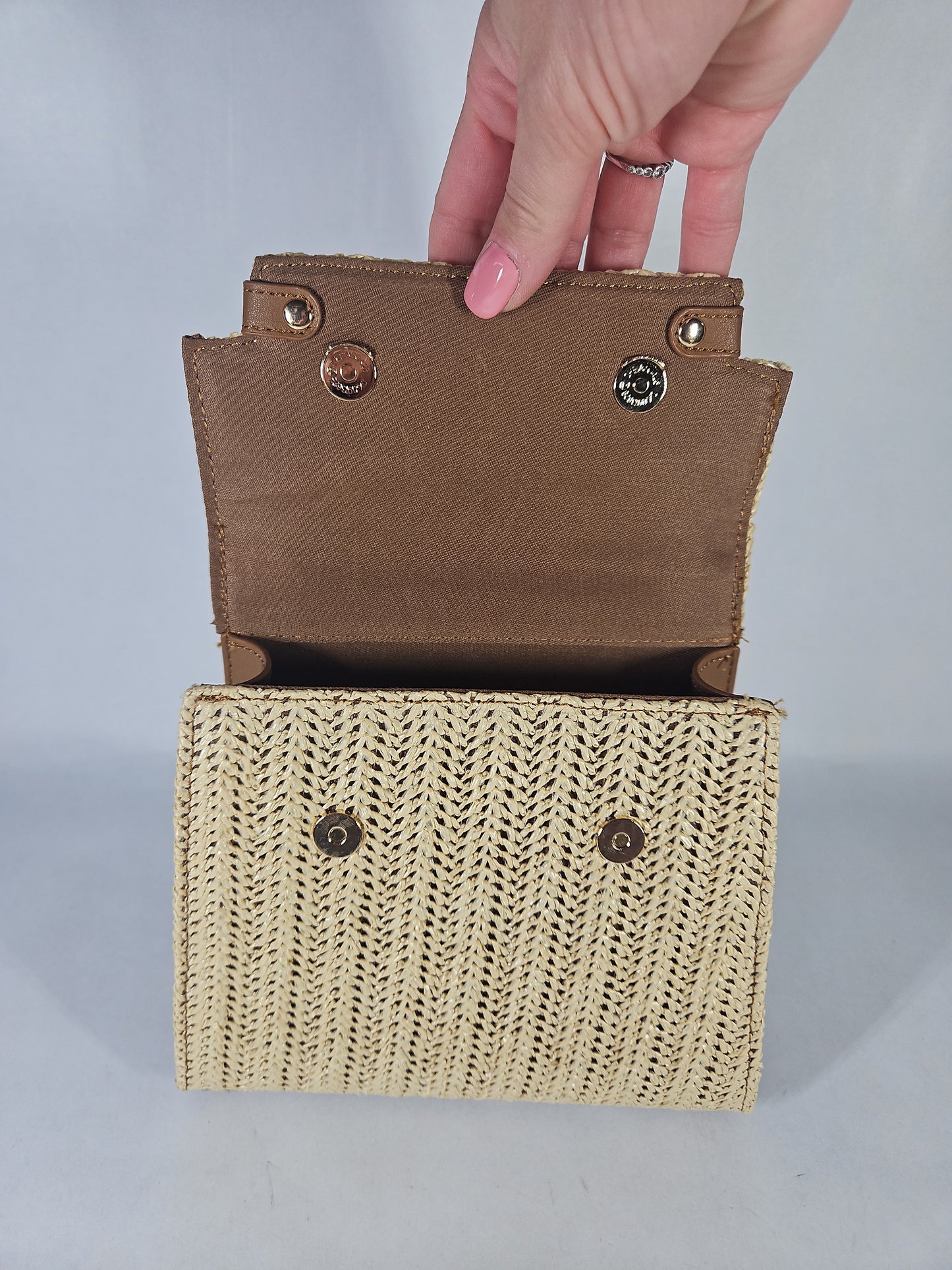 Like Dreams Neo Pastel Straw Crossbody Bag