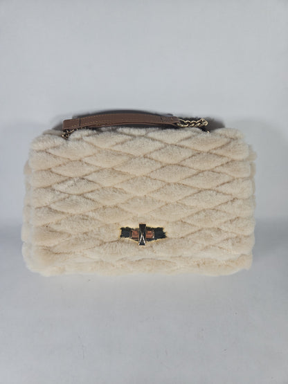 I.N.C. International Concepts Soft Ajae Quilted Faux Fur Handbag – Sherpa