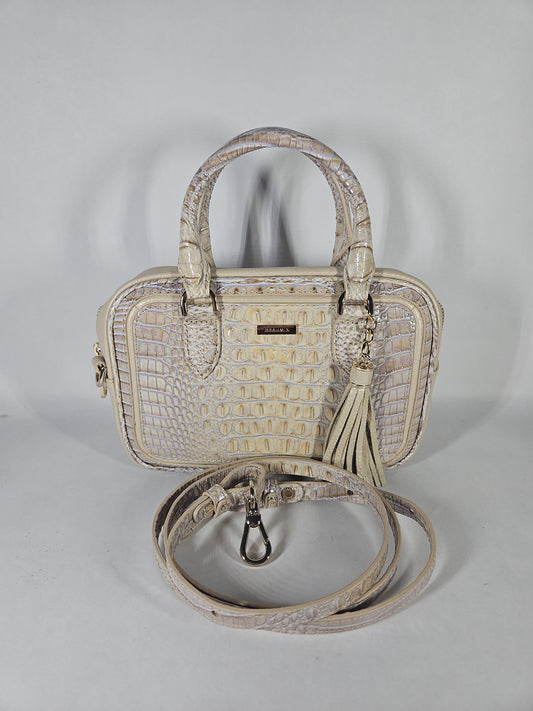 Brahmin Mara Admire Leather Satchel Bag – Pearl Admire