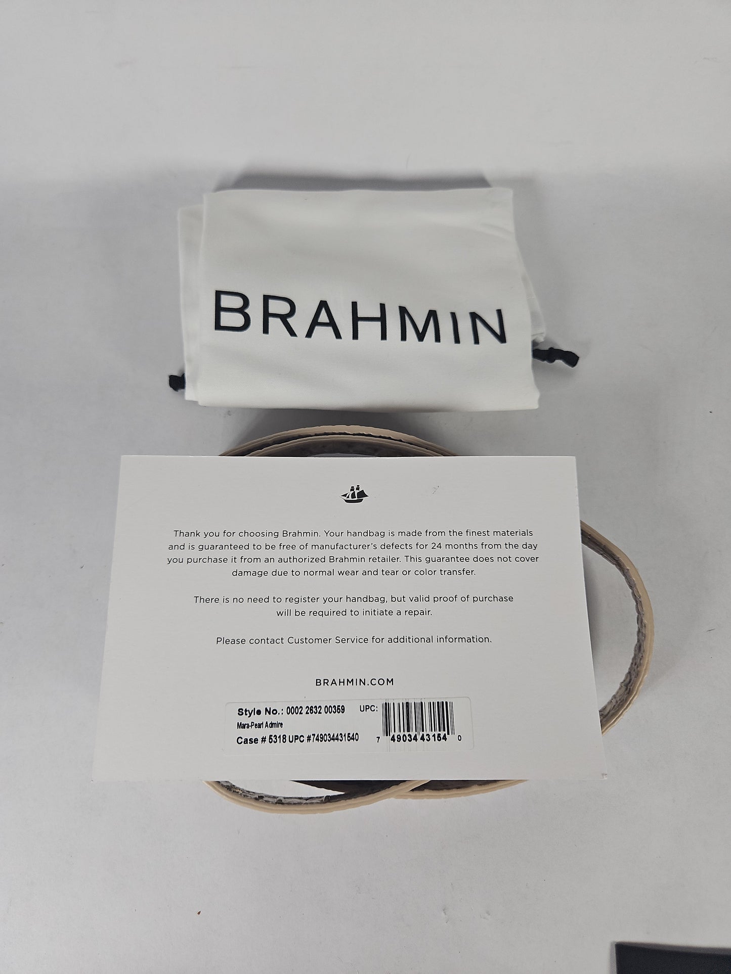 Brahmin Mara Admire Leather Satchel Bag – Pearl Admire
